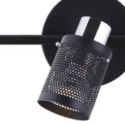 Top 10 Patriot Lighting® Orie Matte Black & Chrome 3-Light Flush Mount Ceiling Light