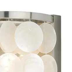 Top 10 Patriot Lighting® Shells Satin Nickel 1-Light Vanity Light