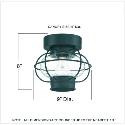 Top 10 Patriot Lighting® Shoalview Bronze 1-Light Outdoor Flush Mount Ceiling Light