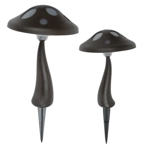 Wholesale Patriot Lighting® Solar Integrated Led Mushroom Landscape Light – 2 Pack