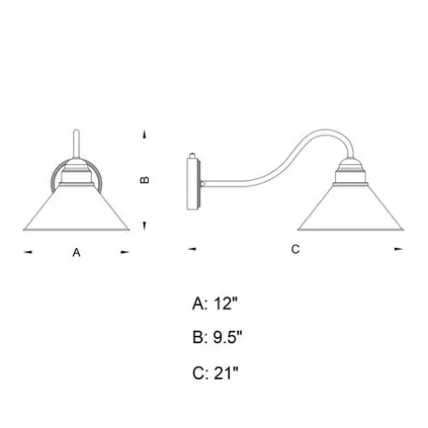 Wholesale Patriot Lighting® Outland Aged Iron Outdoor Wall Light