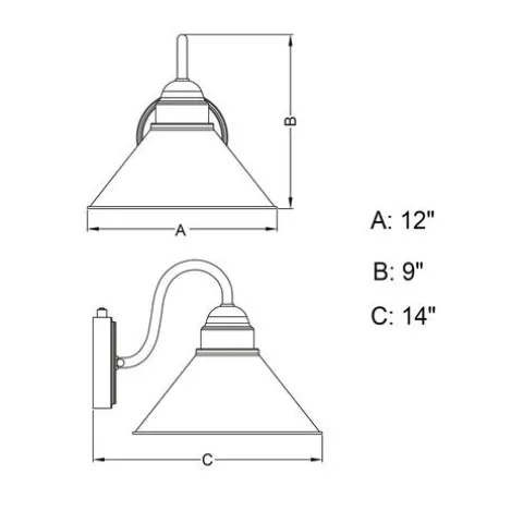 Wholesale Patriot Lighting® Outland Brushed Pewter Outdoor Wall Light
