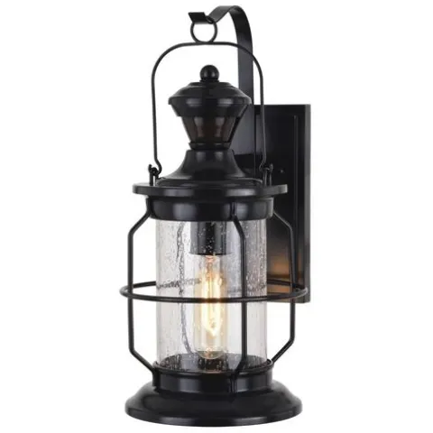 Wholesale Patriot Lighting® Tinsley Black Outdoor Motion Sensor Security Wall Light