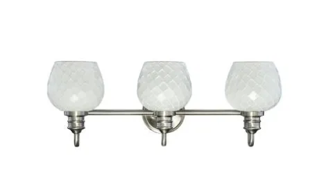 Wholesale Patriot Lighting® Mannix Brushed Nickel 3-Light Vanity Light