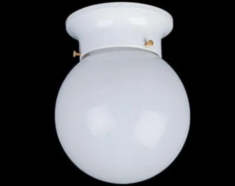 Wholesale Patriot Lighting® Amity White 1-Light Flush Mount Ceiling Light