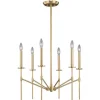Wholesale Patriot Lighting® Kedzie Natural Brass 6 Light Chandelier