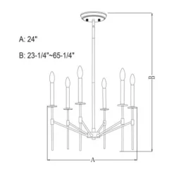 Wholesale Patriot Lighting® Kedzie Natural Brass 6 Light Chandelier