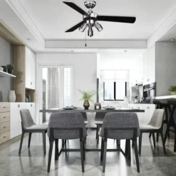 Wholesale Patriot Lighting™ Jette Iii 42″ Chrome Indoor Led Ceiling Fan