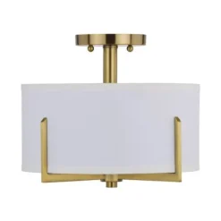 Wholesale Patriot Lighting® Citrine Gold 2-Light Semi-Flush Mount Ceiling Light