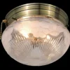 Wholesale Patriot Lighting® Flora Antique Brass 2-Light Flush Mount Ceiling Light