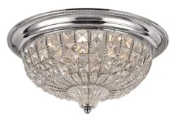 Wholesale Patriot Lighting® Elegant Home Chaminmade Chrome Integrated Led Flush Mount Ceiling Light